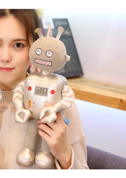40 cm Sevimli Robot Peluş Oyuncaklar Dolması Karikatür Spaceman Bebekler Yumuşak Bebek Yastık Çocuk Oyun Arkadaşı Kızlar Doğum Günü Hediyeleri | Doldurulmuş peluş Hayvanlar fırsatları