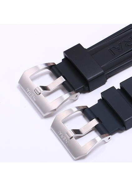 Siyah Watch Band Silikon Kauçuk Saat Band Panerai Kayışı Araçları Için Fit Iğne Toka Araçları | Bantları Izle fiyatları