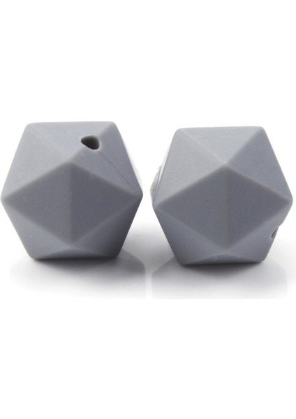 Silikon Icosahedral Edentuce Boncuk Bebek Zenginlik Kolye Bilezik Aksesuarları Bebek Bakımı Emzik Zinciri |diş Boncukları |zincir Çift Silikon Kauçuk Diş Boncuk (5 Parça Bir Set)