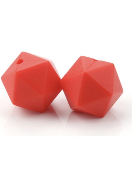 Silikon Icosahedral Edentuce Boncuk Bebek Zenginlik Kolye Bilezik Aksesuarları Bebek Bakımı Emzik Zinciri |diş Boncukları |zincir Çift Silikon Kauçuk Diş Boncuk (5 Parça Bir Set)