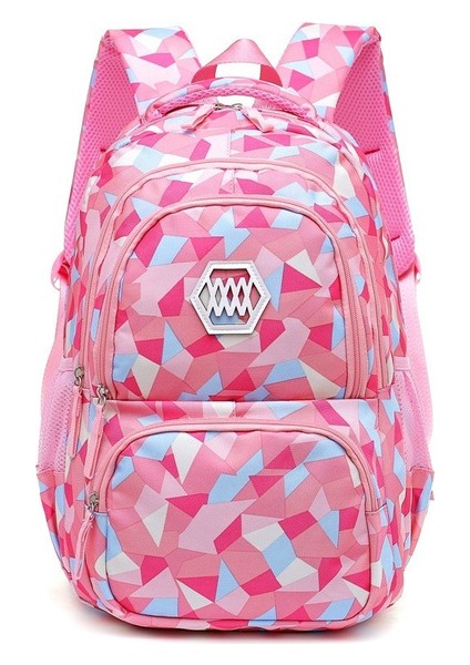 Gençler Için Yeni Moda Çocuk Okul Çantaları Erkek Kız Büyük Kapasiteli Okul Sırt Çantası Su Geçirmez Satchel Çocuklar Kitap Çantası Pembe(Yurt Dışından)