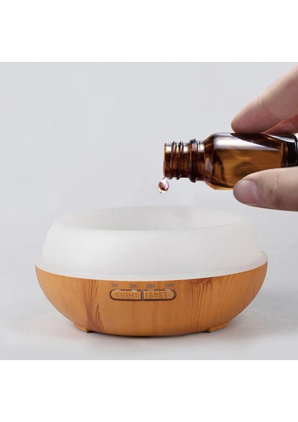 Elektrikli Aroma Difüzör Hava Nemlendirici Uçucu Yağ Difüzör 400 ml Ultrasonik Uzaktan Kumanda Serin Mist Sisleyici LED Lamba | Nemlendiriciler fiyatları