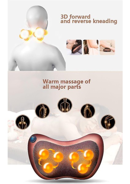Sırt Masajı ile Isı, Elektrikli Arka Masaj Yastık Sırt Için, Erkekler ve Kadınlar Için Masaj Yastık Hediyeler fiyatları