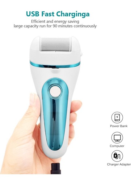 Elektrikli Pedikür Araçları Dosya Callus Remover Ölü Cilt Nasır Sökücü Ayak Dosyaları USB Şarj Edilebilir Topuk Ayak Ayak Cilt Bakım Araçları | Ayak Bakım Aracı