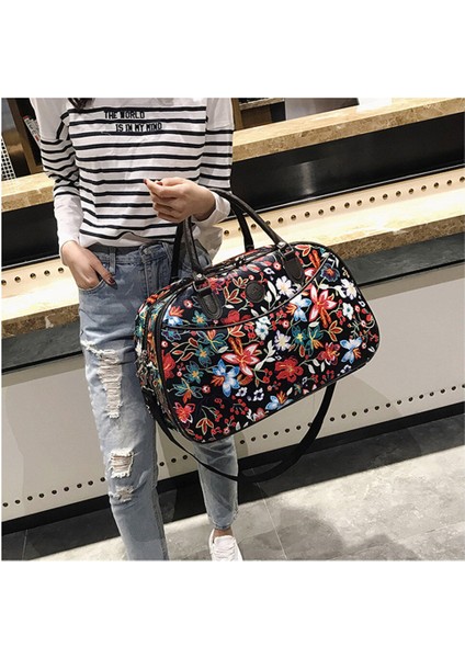 Deri Kadın Seyahat Çantaları Çanta Yeni Moda Taşınabilir El Fitness Çiçek Duffel Çanta Su Geçirmez Hafta Sonu Çanta Lady XA790WB modelleri