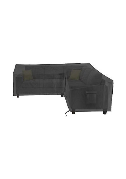 Açık Bahçe Mobilya Toz Kapağı, Köşe Mobilya Kapağı, L Şekli (L Şekli 270X270X90CM)