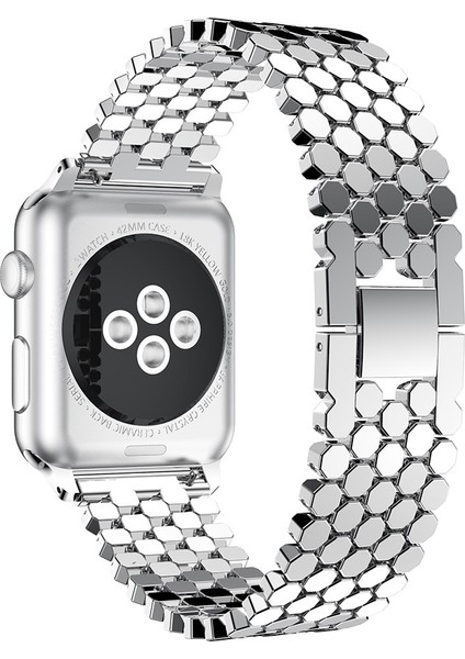 Moda Paslanmaz Çelik Apple Watch Uyumlu Band Metal Balık Ölçeği Iphone Watch Uyumlu Band IWatch Uyumlu Serisi | Bantlar fiyatları