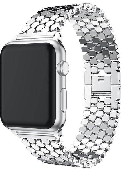 Moda Paslanmaz Çelik Apple Watch Uyumlu Band Metal Balık Ölçeği Iphone Watch Uyumlu Band IWatch Uyumlu Serisi | Bantlar modelleri