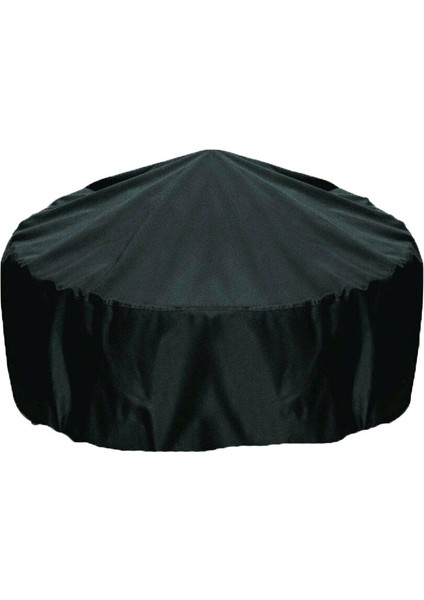 Su Geçirmez Veranda Yangın Çukur Kapak Siyah Uv Koruyucu Izgara Barbekü Barınak Açık Bahçe Barbekü Kapak Gölgelik Mobilya Kapakları (75 * 30 Cm)