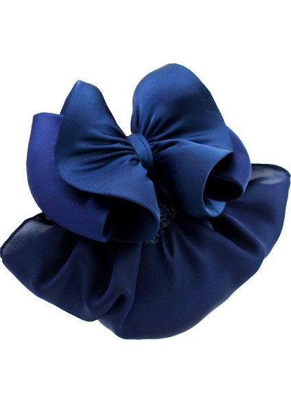 Kadın Örgü Yay Barrette Firkete Ofis Iş Postişi Şerit Stil