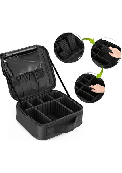 Seyahat Makyajı Durumda, Profesyonel Kozmetik Makyaj Çantası Organizatör Makyaj Kovaları | Kozmetik Çanta ve davalar fiyatları