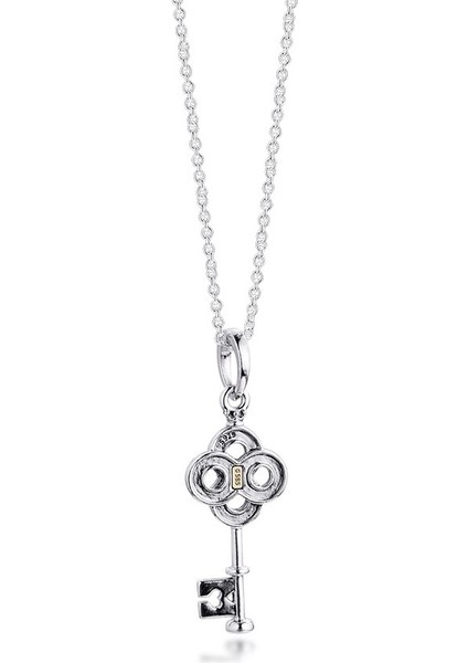 Anahtar Çiçek Kolye Kız Arkadaşlar Collier Doğum Günü Sevgililer Günü Uzun Zincir Kadınlar Için 100% Gerçek Gümüş S925 Kolye | Zincir Kolyeler fiyatları