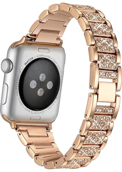 Apple Watch Uyumlu Band Serisi Için 6 5 4 3 2 1 Kadın Lady Elmas Bant Askı IWatch Uyumlu 6 Paslanmaz Çelik Bilezik Için | Watch Uyumlu Bands(Yurt Dışından)