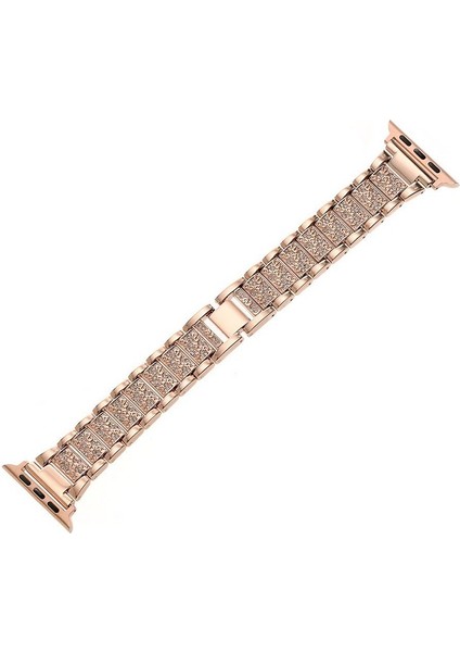 Apple Watch Uyumlu Band Serisi Için 6 5 4 3 2 1 Kadın Lady Elmas Bant Askı IWatch Uyumlu 6 Paslanmaz Çelik Bilezik Için | Watch Uyumlu Bands(Yurt Dışından)