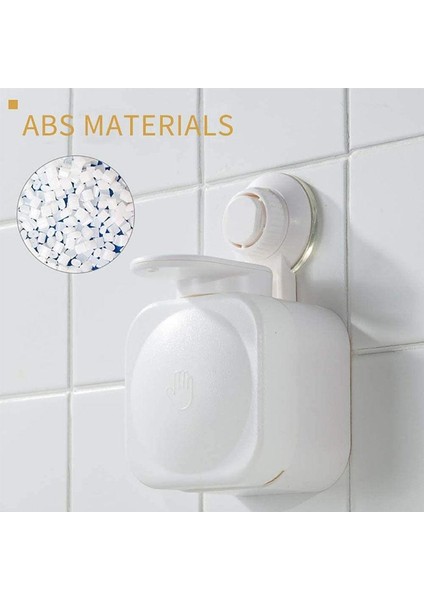 350 ml Sıvı Sabunluk Sabunluk Manuel Basın Sıvı Sabun Dağıtıcı Mutfak Banyo Hiçbir Trace Duvara Montaj Sabunluk | Sıvı Sabun Dağıtıcıları (Beyaz) modelleri