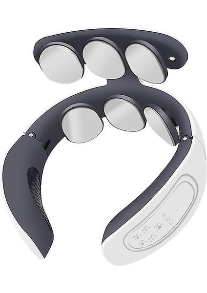 Boyun Masajı, Akıllı Taşınabilir Akülü Boyun Masajı ile Isı (Beyaz)