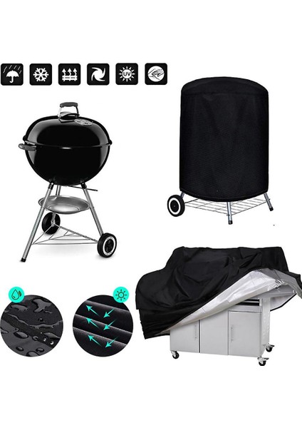 Izgara Kapağı Barbekü Kapak Su Geçirmez Gaz Izgara Kapakları Ağır Veranda Açık Barbekü Izgara Kapak Uv Dayanıklı Rıp Dayanıklı (100X60X150 Cm) (Siyah) modelleri