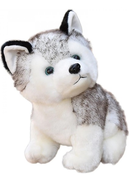 Sibirya Husky Peluş Oyuncak - Gri (Yurt Dışından)