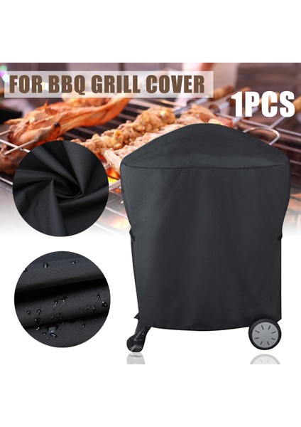 Siyah Su Geçirmez Barbekü Kapak Barbekü Rolling Cart Izgara Kapak Weber Serisi Koruyucu Için | Kapakları (54 * 76 * 69CM)