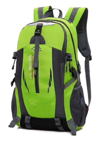 50L USB Jack Açık Yürüyüş Spor Trekking Balıkçılık Su Geçirmez Kamp Erkekler ve Kadınlar Çiftler Omuz Çantası Sırt Çantası Dağcılık Çantası Açık Spor Sırt Çantası (Yeşil)