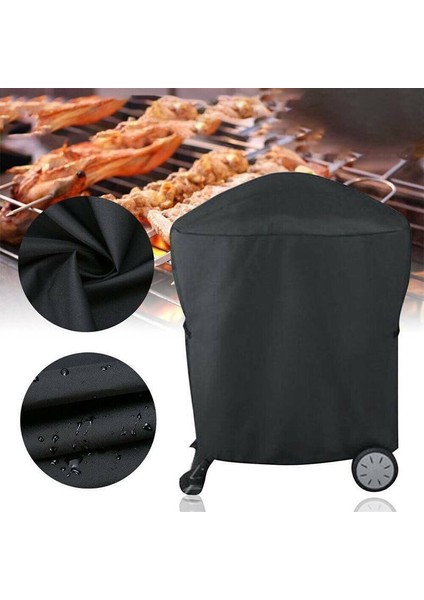 Barbekü Grill Kapak Gaz Yangın Barbekü Kapak Siyah Dayanıklı Su Geçirmez Açık Veranda fiyatları