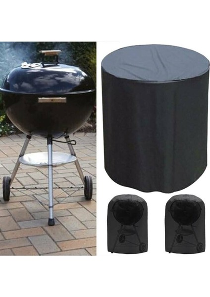 Barbekü Grill Kapak Gaz Yangın Barbekü Kapak Siyah Dayanıklı Su Geçirmez Açık Veranda modelleri