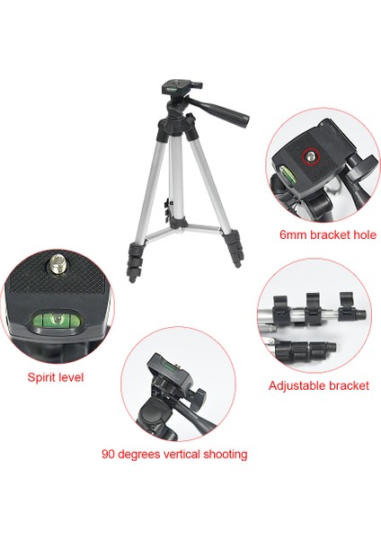 110 cm Protable Hafif Alüminyum Braketi Projektör Kamera Tripod Için Rocker Kolu Taşıma Çantası Evrensel Esnek Profesyonel | Kamera Tripod Video | Kamera Tripod Vidalıcamera Tripod Seyahat