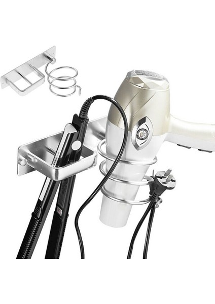 Uzay Alüminyum Saç Kurutma Makinesi Raf Otel Saç Kurutma Makinesi Raf Tuvalet Kuaför Dükkanı Saç Kurutma Makinesi Raf Ücretsiz Yumruk