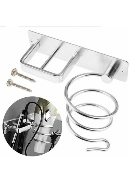 Uzay Alüminyum Saç Kurutma Makinesi Raf Otel Saç Kurutma Makinesi Raf Tuvalet Kuaför Dükkanı Saç Kurutma Makinesi Raf Ücretsiz Yumruk modelleri