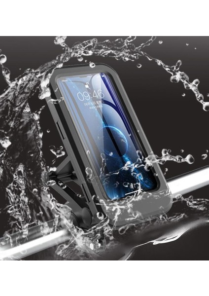 Bisiklet Telefonu Tutucu 6.7 Inç Su Geçirmez Motosiklet Cep Telefonu Gps Tutucu Dağı 360 ° Dönebilen Anti Shake Süper Kararlı | Telefon Tutucular ve duruş