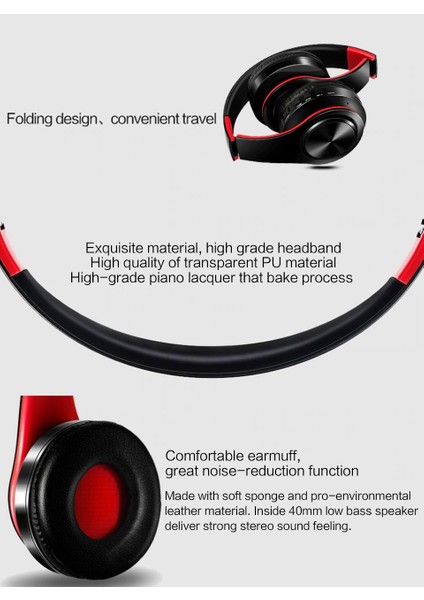 Catassu Kulaklık Bluetooth Kulaklıklar Üzerinde Kulak Stereo Kablosuz Kulaklık Yumuşak Deri Kulaklıklar Mıc'de Dahili Makaralar Pc / Cep Telefonları / Tv | Bluetooth Kulaklık ve kulaklıklar fırsatları