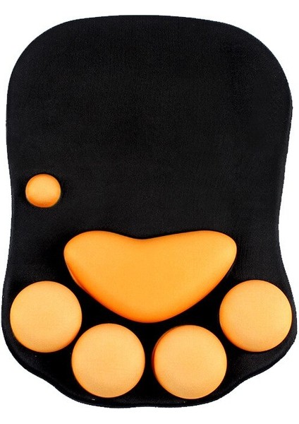 Sevimli Kedi Pençe Mouse Pad Ofis Silikon Yaratıcı Kedi Pençe Bilek Pad Mouse Pad ile Bilek Dinlenme | Fare Pedleri Siyah