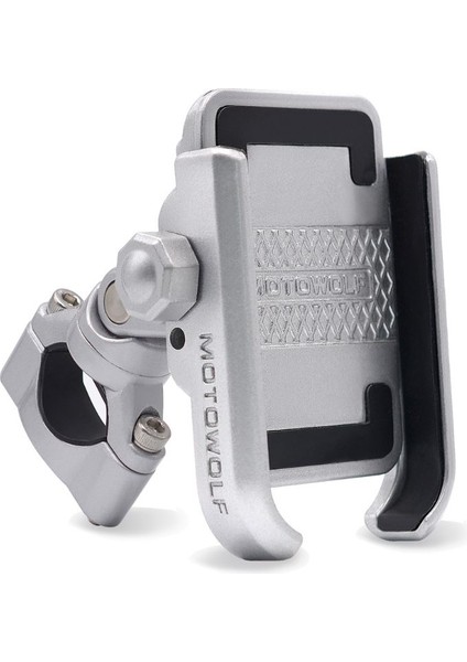 360 Derece Evrensel Bisiklet Alüminyum Alaşım Motosiklet Motosiklet Gidon Telefon Tutucu Standı Montaj iPhone Xiaomi Samsung | Telefon Tutucular ve duruş