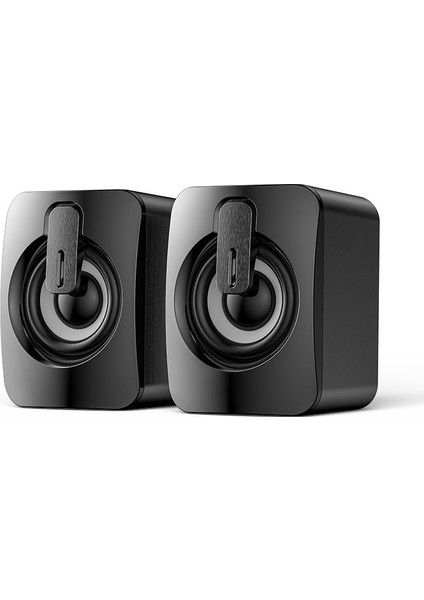 Bluetooth Hoparlör USB Bilgisayar Hoparlörleri 3D Stereo Bas Ses Subwoofer Müzik Çalar Pc Dizüstü Masaüstü Multimedya Hoparlör | Bilgisayar Hoparlörleri (Siyah)