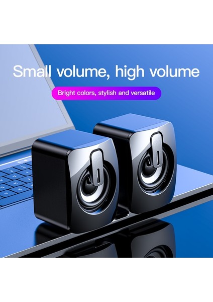 Bluetooth Hoparlör USB Bilgisayar Hoparlörleri 3D Stereo Bas Ses Subwoofer Müzik Çalar Pc Dizüstü Masaüstü Multimedya Hoparlör | Bilgisayar Hoparlörleri (Siyah) modelleri