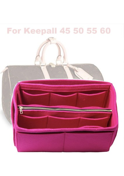 Çanta Çanta Çanta Çanta Prim Keçe (El Yapımı) W / Ayrılabilir Zip Cebi | Kozmetik Çanta ve davalar modelleri