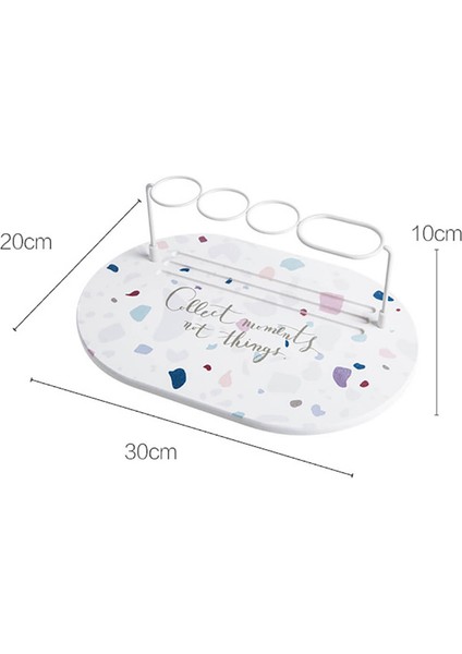 Diatom Ooze Diş Fırçası Tutucu Depolama Raf Diş Fırçası Kupası Mat Pad Banyo Su Emme Paspaslar Sabun Diş Macunu Mat Plaka