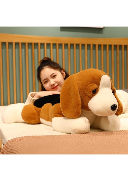 60 cm Kawaii Dolması Köpek Peluş Oyuncak Yalan Beagle Yavru Köpek Giysi ile Yumuşak Yastıklar Sevimli Hayvanlar Bebek Bebek Kız Doğum Günü Hediyesi | Doldurulmuş peluş Hayvanlar fırsatları