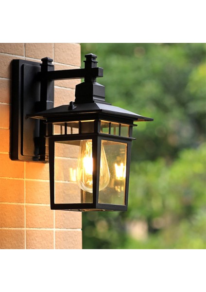 Açık Duvar Lambası Retro LED Duvar Lambası Su Geçirmez ve Pas Geçirmez Aydınlatma Avlu Otel Yatak ve Kahvaltı Lambası Dekoratif Aydınlatma