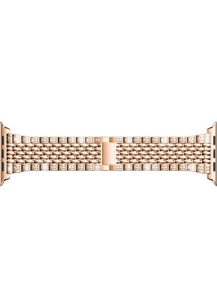 Strap Apple Izle 4 5 6 Se 40MM Lüks Elmas Paslanmaz Çelik Metal Bilezik IWatch Uyumlu 3 2 1 Band 38MM | Izle Bantları
