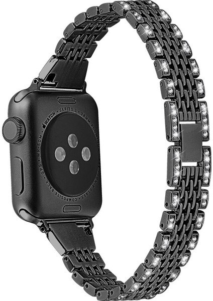 Elmas Exquisite Askısı Apple Watch Uyumlu Band Serisi Kadınlar Izle Için Ince Taze Çelik Bilezik | Izle Bantları