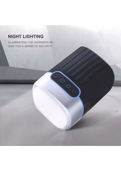 Mini Su Geçirmez Bluetooth Hoparlör Radyo Fm ile Tf Kart LED Işık Torch Promosyon Açık Kablosuz Subwoofer Stereo | Taşınabilir Hoparlörler (Mavi)