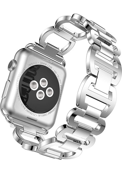 Lüks Metal Elmas Bilezik Apple Watch Uyumlu Band Için IWatch Uyumlu Paslanmaz Çelik Döngü Bilek Kayışı | Izle Bantları modelleri