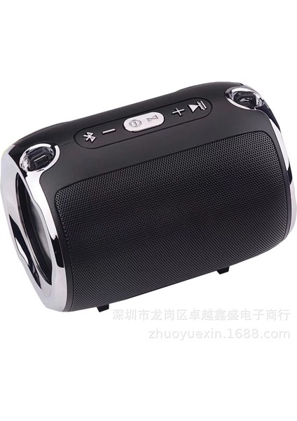 Taşınabilir Küçük Bluetooth Hoparlör Fm Radyo ile Müzik Bas Subwoofer Tf Aux Bilgisayar Telefonları Için USB Hoparlörler | Açık Hoparlörler (Siyah)