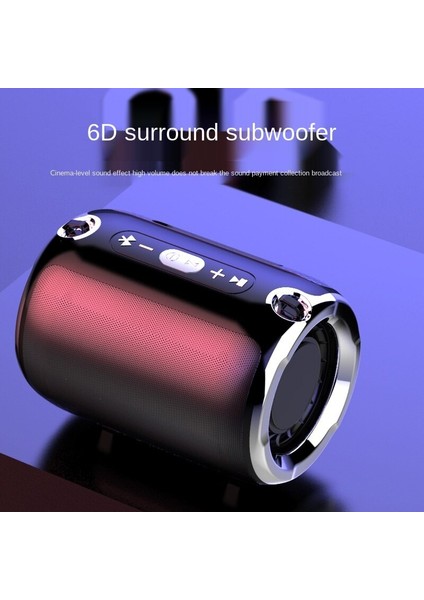 Bluetooth Hoparlör Kablosuz Hoparlörler Cep Telefonu Ev Subwoofer Hoparlör Açık Mini Kablosuz Hoparlörler | Taşınabilir Hoparlörler (Siyah) fiyatları