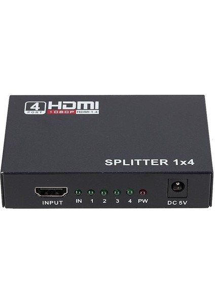 1080P Hd 1 4 Out HDMI Splitter V1.4 HDMI Video Ayrıştırıcı Bir Giriş Dört Çıkış Dönüştürücü HDMI Adap