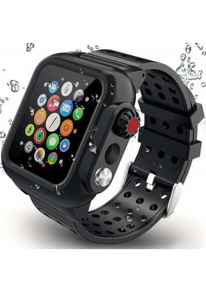 Silikon Su Geçirmez Spor Kılıfı Apple Watch Uyumlu Band Için Nefes Bilezik Kayışı IWatch Uyumlu Serisi | Bantlar