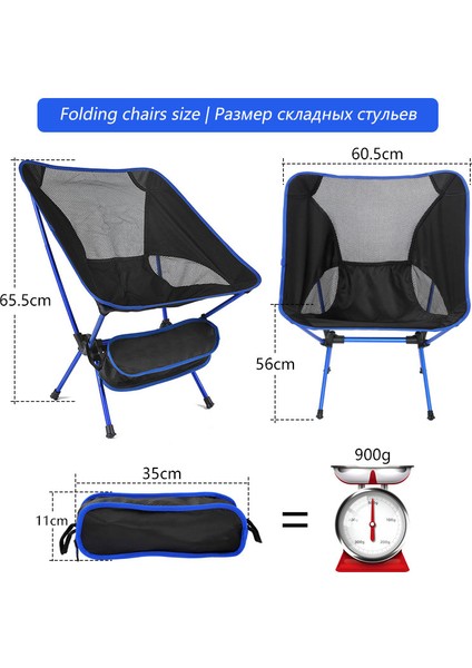 Kamp Balıkçılık Barbekü Sandalye Taşınabilir Ultra Işık Katlanır Sandalye Açık Seyahat Kamp Yürüyüş Piknik Plaj Sandalye Aracı Sandalye | Kamp Sandalyesi indirimleri
