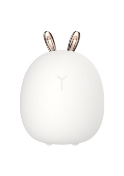 Geyik Tavşan LED Gece Işık Silikon Hayvan Karikatür Kısılabilir Lamba USB Şarj Edilebilir Çocuklar Çocuklar Için Bebek Hediye Başucu Yatak Odası | LED Gece Işıkları (Tavşan)