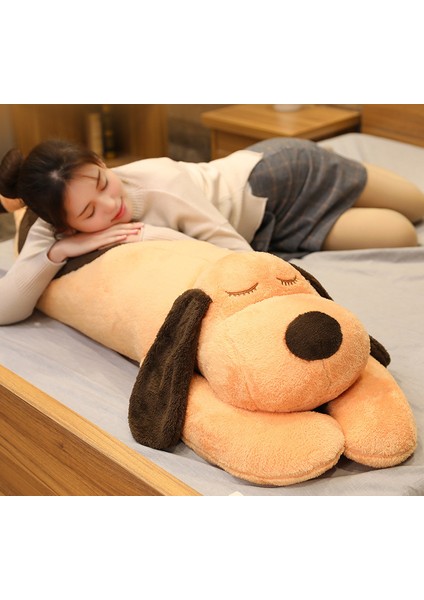 70 cm Dev Güzel Yumuşak Aşağı Pamuk Köpek Peluş Yastık Bebek Dolması Pet Bebek Bebek Uyku Yastık Kız Arkadaşı Için Eşlik Hediye | Doldurulmuş peluş Hayvanlar (Kahverengi) fırsatları